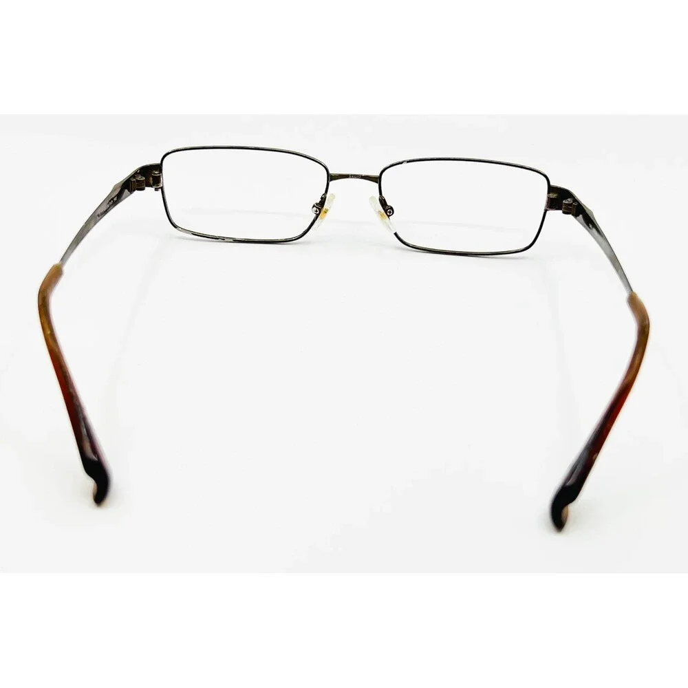 Seiko Eyeglasses Mens Brown Titanium T912 Rectangular 54-17-140